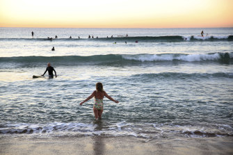 Bathers at dawn