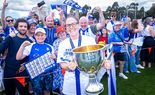 Emma Kearney overcame a calf setback to captain North Melbourne in their premiership triumph.