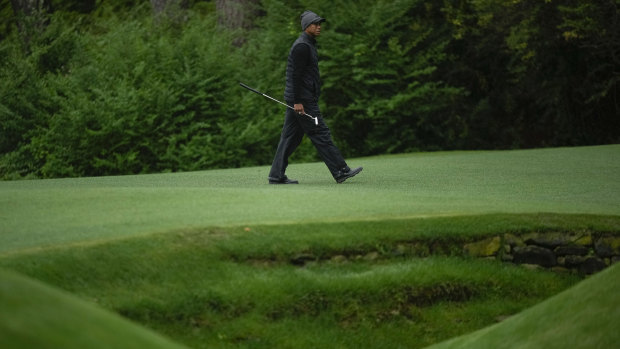 Tiger Woods during the third round at The Masters.