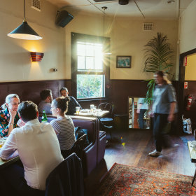 The dining room. 