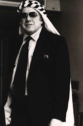 Alan Abel at the Boulevard Hotel in Sydney in April 1980.


