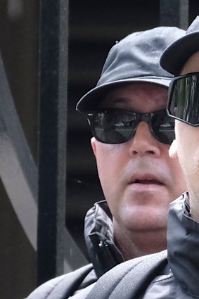 Adam Carrig outside NSW Parliament House on Saturday.