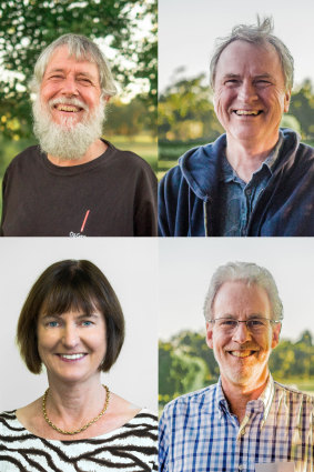 Emeritus Professor David Blair, Professor David McClelland, Professor Susan Scott and Professor Peter Veitch.