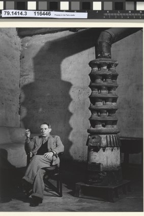 Picasso in his Paris studio, 1939. Gelatin silver photograph.