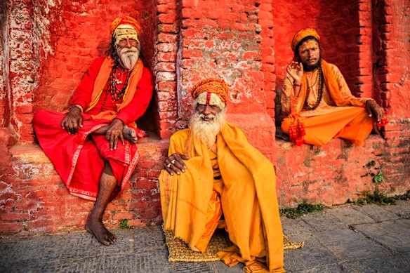 Go with the flow … sadhu mystics in India.