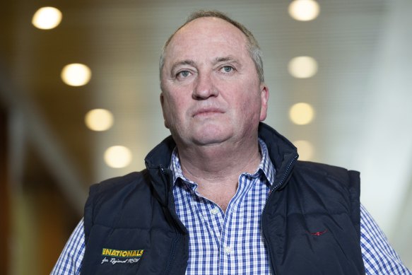 Former Nationals leader Barnaby Joyce.