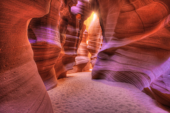 Antelope Canyon is one of the most photographed slot canyons in the world.