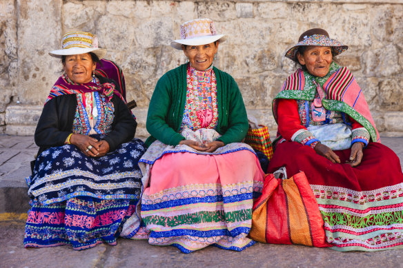 Residents of the Colca Valley, Peru.