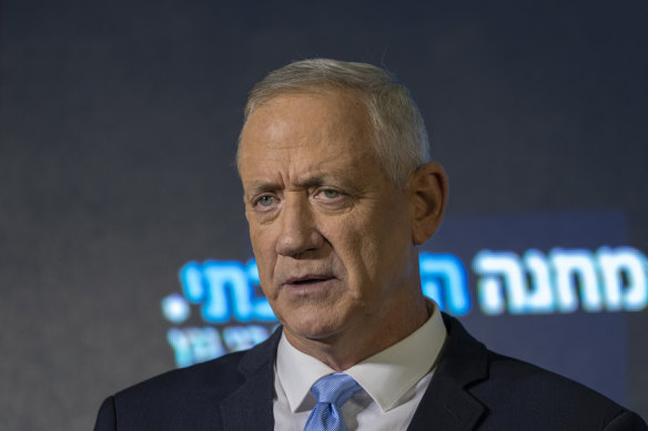 Benny Gantz, a political rival of Israeli Prime Minister Benjamin Netanyahu, is in the US.