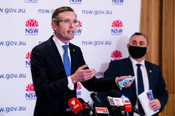 NSW Treasurer Dominic Perrottet says the state’s budget deficit is set to balloon to $19 billion due to the Delta outbreak.