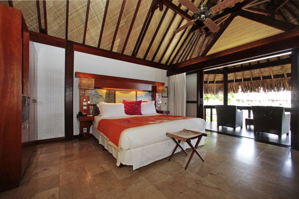 A Superior Lagoon bungalow
at Sofitel Kia Ora Moorea.