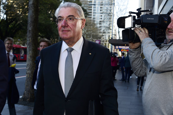 Lawyer Ian Robertson leaves the ICAC inquriy in September.
