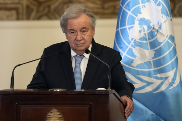 United Nations Secretary-General Antonio says the Winter Olympics must be an “instrument of peace”.
