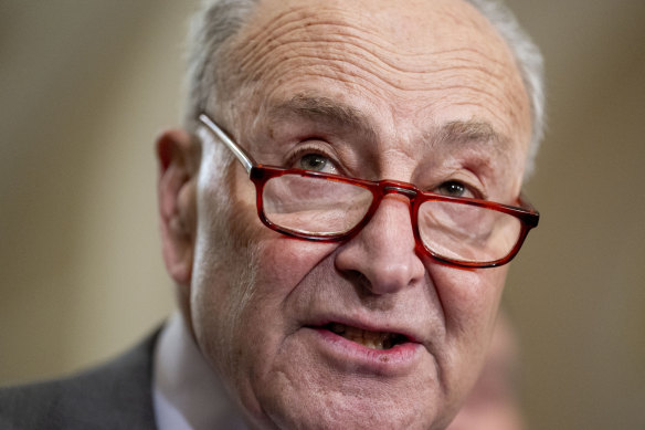 Senate minority leader Chuck Schumer on Wednesday.