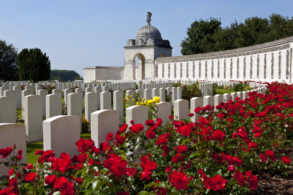 Tyne Cot Cemetery in Ypres, Belgium.