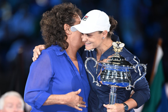 Ash Barty and Evonne Goolagong Cawley.