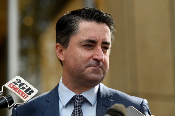 ABC's director of News, Gaven Morris, outside the Federal Court in Sydney.