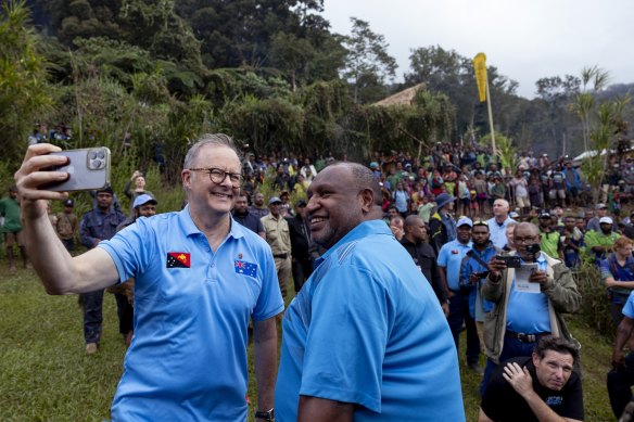 Prime Minister Anthony Albanese and Prime Minister of Papua New Guinea James Marape Day on the Kokoda Track this year.