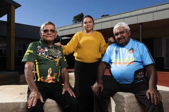 Kamilaroi man Uncle John Delaney, Kamilaroi woman Shakayla French and Jerringa man Uncle Ivan Wellington. Election day marks the 60th anniversary of the changes to the Commonwealth Electoral Act to give all Aboriginal and Torres Strait Islander adults the right to vote in federal elections.