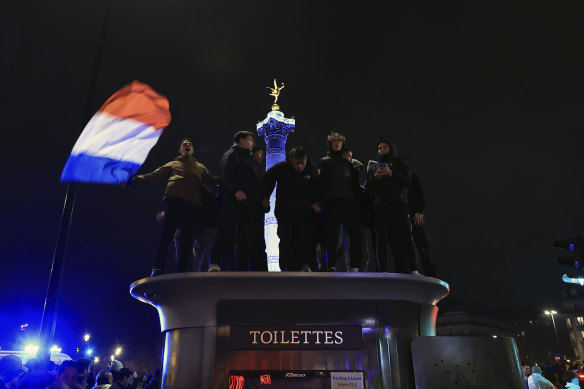 The celebrations will run well into the night in Paris.