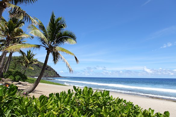 Reunion Island is located between Madagascar and Mauritius.