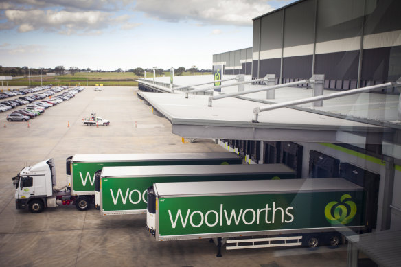 Woolworths decided to exercise an option to stay on at one of its distribution centres.