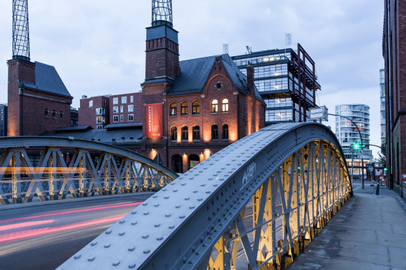 Speicherstadt, where brick warehouses are now occupied by start-ups, fashion boutiques and experimental theatres.