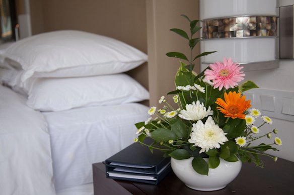 Blooms in the room.