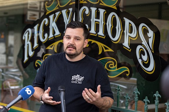 Barber Ricky Jefferies managed to detain the alleged attacker.