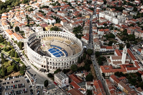 Pula is home to an impressive Roman amphitheatre.