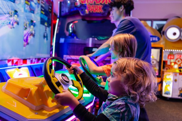 The arcade room at Fairmont Resort & Spa Blue Mountains.