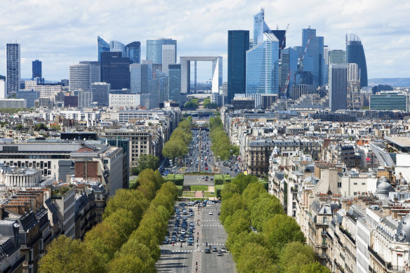 A view of La Defense. 