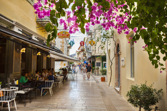 The medieval town of Nafplio.