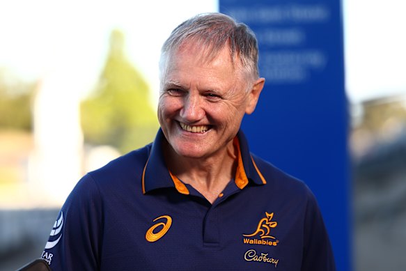 Wallabies coach Joe Schmidt addressed the media in Melbourne on Tuesday. 