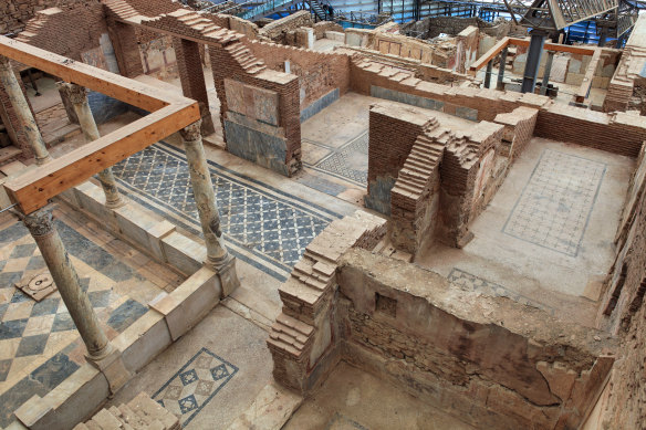 Inside a terrace house on Curetes Street.