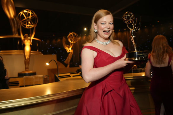 Sarah Snook won the award for outstanding lead actress in a drama series for Succession.