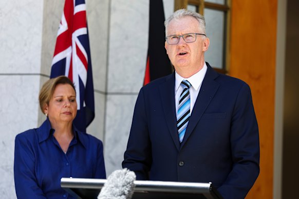 Home Affairs Minister Tony Burke is working on changes that facilitate more charges, and visa cancellations, around hate speech and hate symbols.