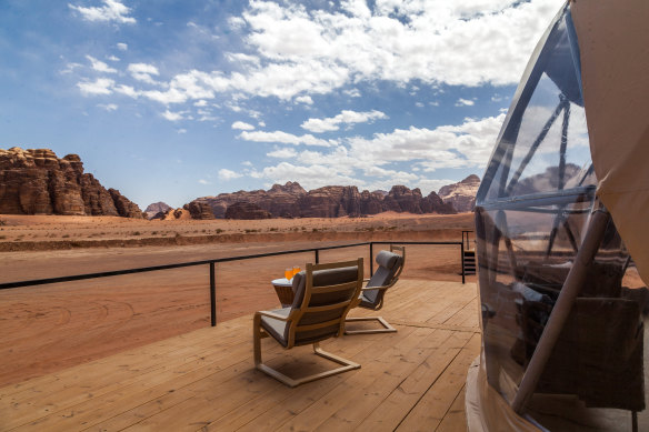 Martian Domes in Wadi Rum desert, Jordan.