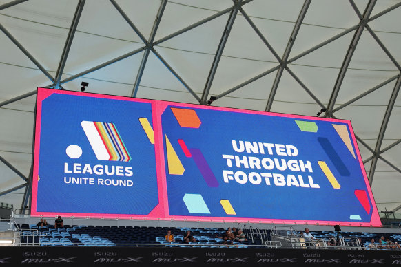 Less than 50,000 people in total turned out for the A-Leagues’ Unite Round in Sydney.