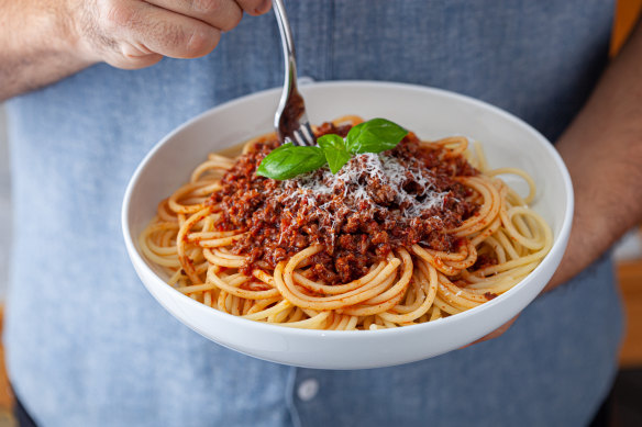 v2food's plant-based meat products are designed to look and taste like real meat.