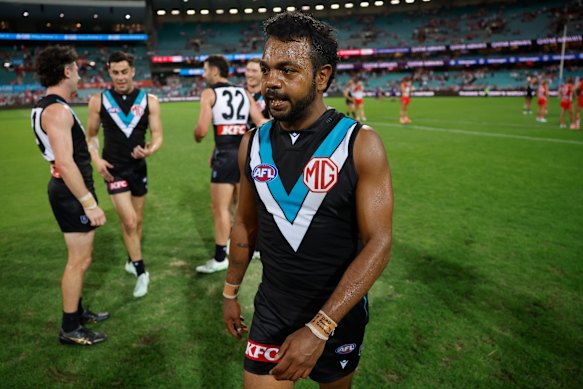 Port Adelaide’s Willie Rioli.