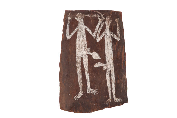  Billy Lanyirrda’s Two Male Namarnde Spirits (c. 1966).