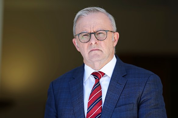 Prime Minister Anthony Albanese. Think of your fellow man, lend him a helping hand.