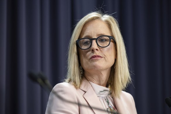 Finance Minister Katy Gallagher. 