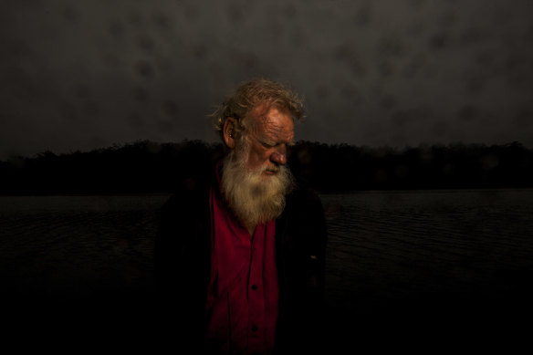 Bruce Pascoe at his property in Gipsy Point. He says slavery existed in Australia post-colonisation.