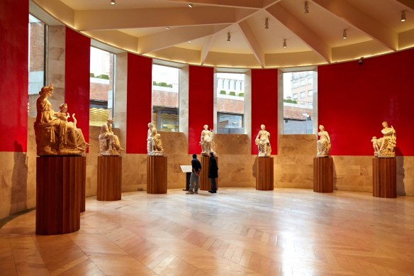 Room of the Muses – see the sculptures.