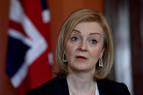 UK Foreign Secretary Liz Truss.