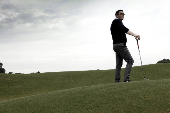 Daniel Andrews in golfing mode back when he was state opposition leader.