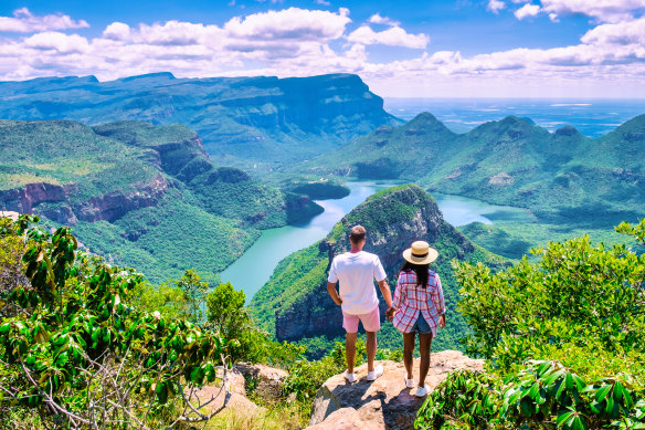 Looking into the Blyde River Canyon on the Panorama Route.