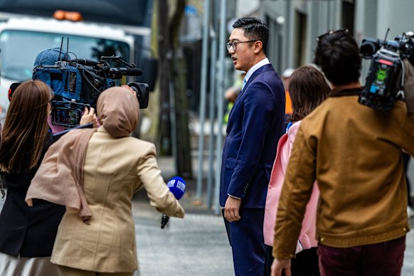 Lawyer Kent Park who is representing two of the boys outside court on Tuesday.